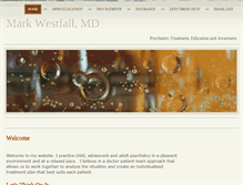 Tablet Screenshot of markwestfallmd.com